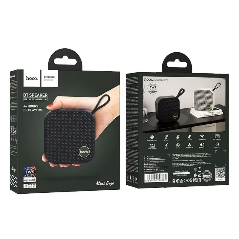 HOCO bluetooth /bezicni zvucnik Auspicious sports HC22 crni