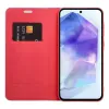 Futrola flip LUNA BOOK CARBON za Samsung A56 5G crvena