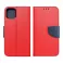 Futrola BI FOLD MERCURY (fancy book) za IPHONE 16 crvena sa teget