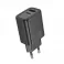 HOCO zidni punjac USB A + Type C PD QC3.0 3A 20W N61 crni