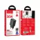 HOCO zidni punjac USB A + Type C + kabl Type C na Type C PD QC3.0 3A 30W N63 crni