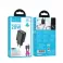 HOCO zidni punjac USB A + Type C + kabl Type C na Type C PD QC3.0 3A 20W N61 crni