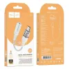 HOCO adapter AUX Type C na Jack 3,5 mm LS37 0,15 m providni sivi