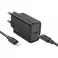 HOCO zidni punjac Type C + kabl Type C na Lightning PD QC 30W N62 crni