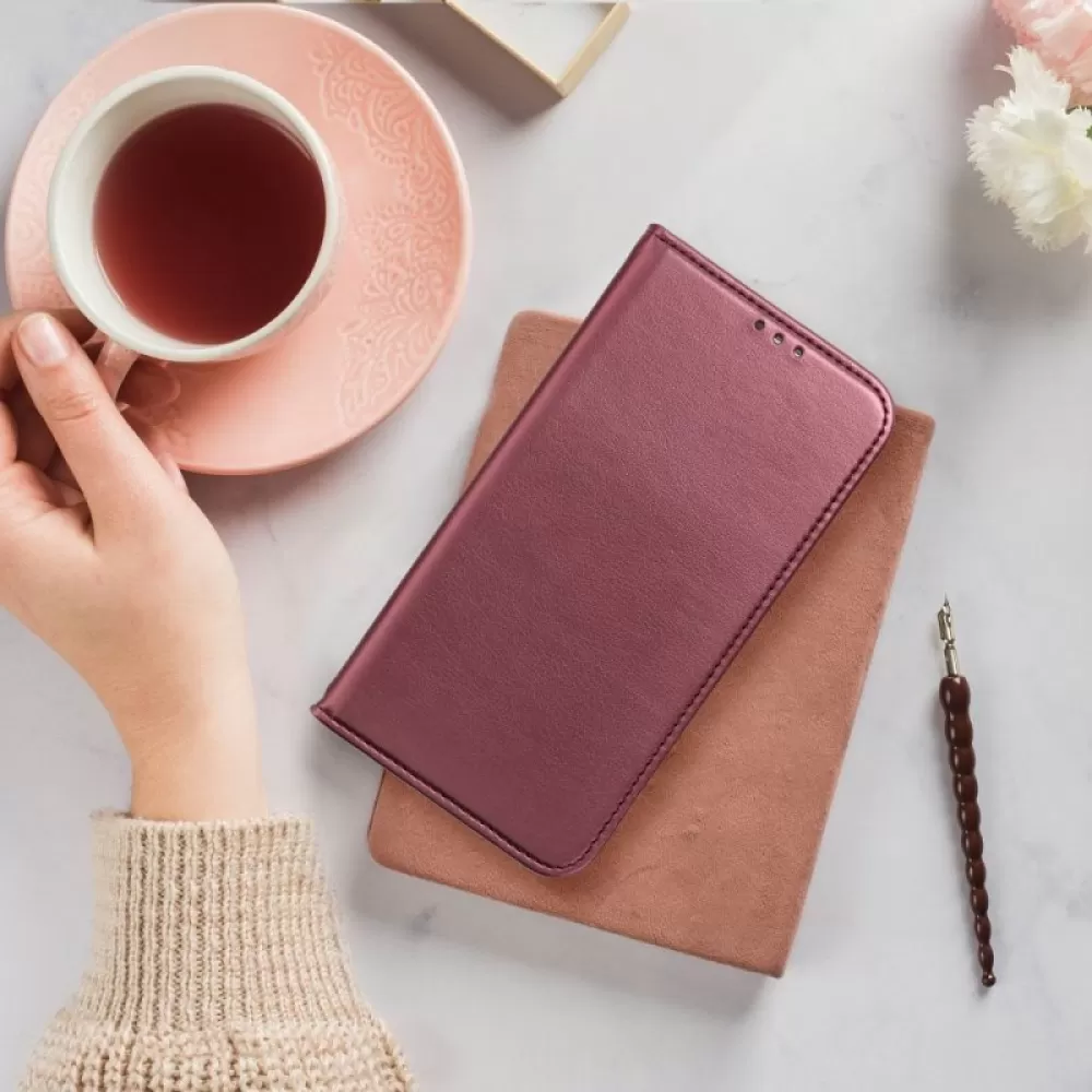Futrola flip SMART MAGNETO BOOK za Honor Magic 7 PRO bordo crvena