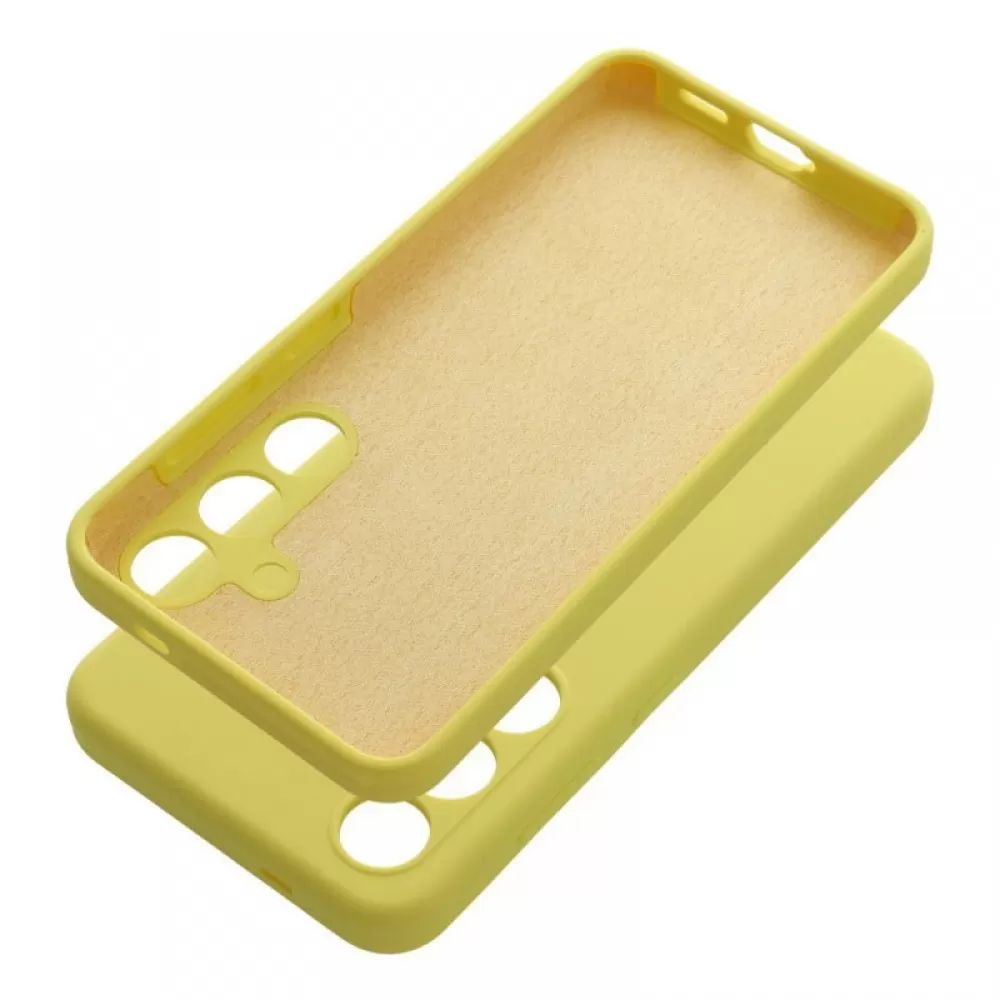 Futrola SILICONE 2mm za Samsung S25 Ĺľuta