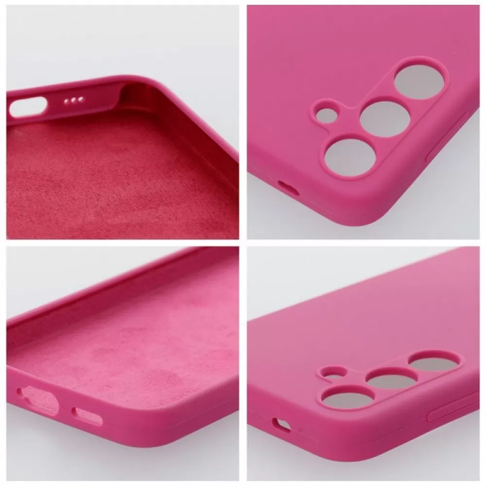 Futrola SILICONE 2mm za Samsung S25 Ultra roze