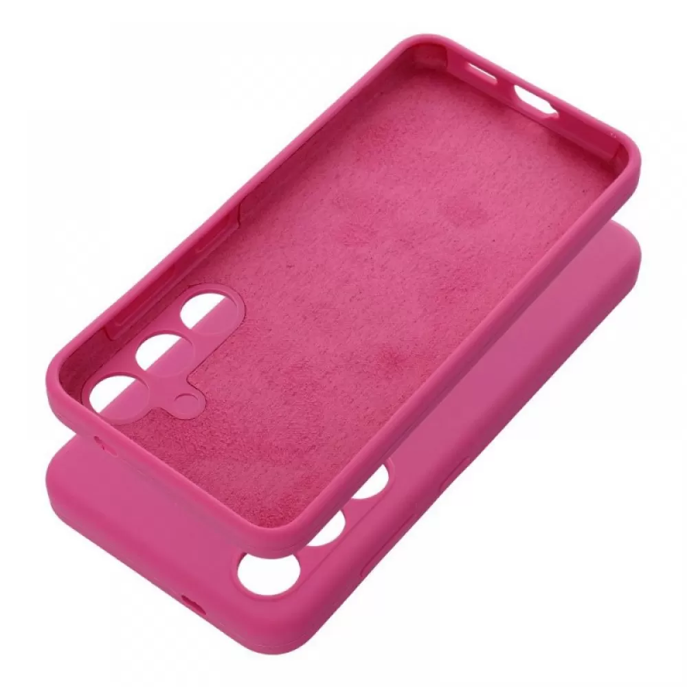 Futrola SILICONE 2mm za Samsung S25 Ultra roze