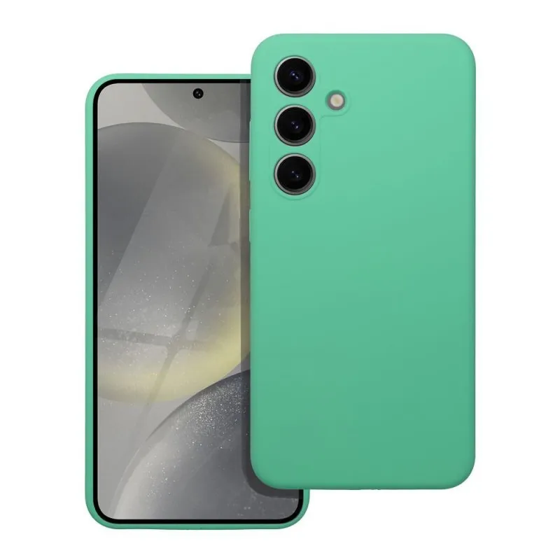 Futrola SILICONE 2mm za Samsung S25 Plus mint zelena