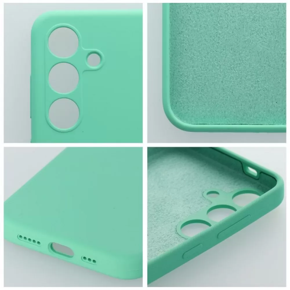 Futrola SILICONE 2mm za Samsung S25 mint zelena