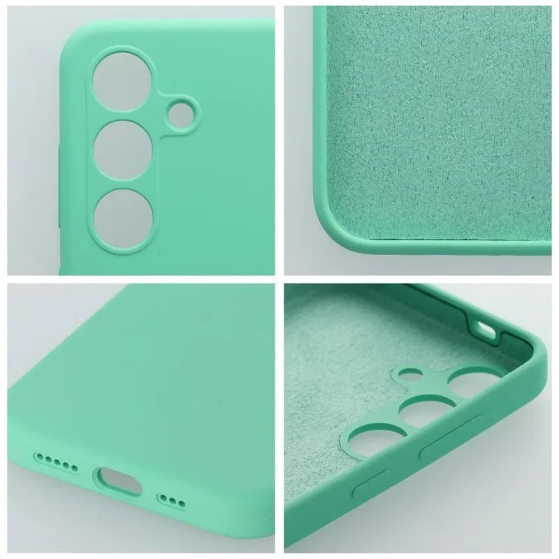 Futrola SILICONE 2mm za Samsung S25 mint zelena
