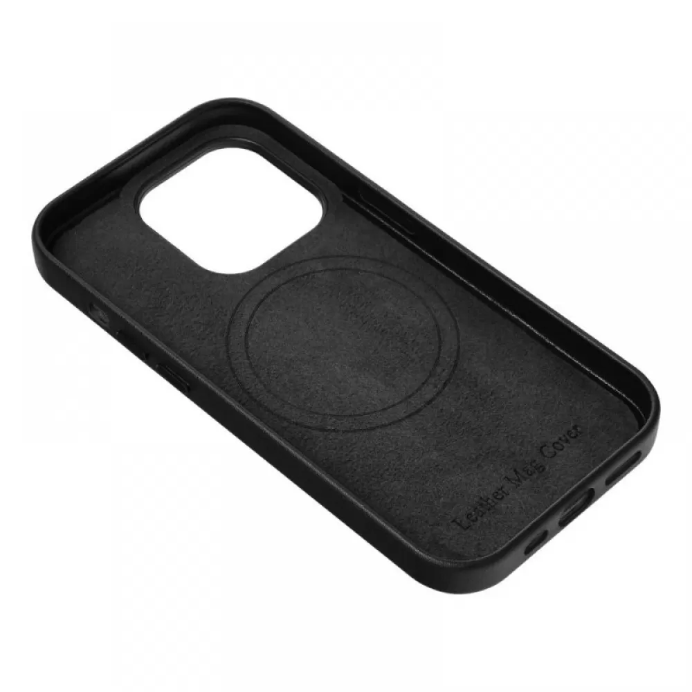 Futrola LEATHER MAGSAFE za Samsung S25 Plus crna