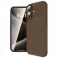 Silikonska futrola AUTO FOCUS LINE za Xiaomi Redmi Note 14 Pro 4G braon