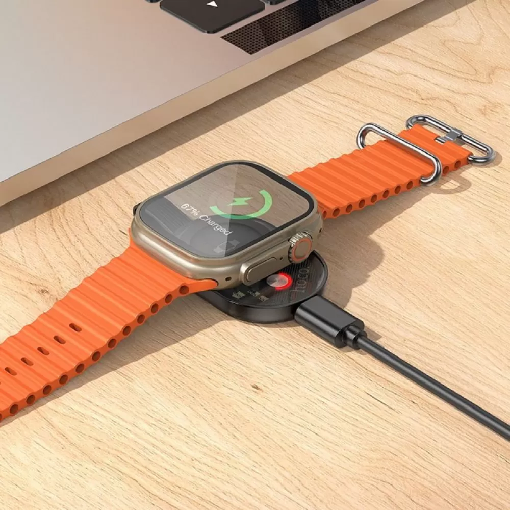 HOCO bezicni punjac za sat kompatibilan sa APPLE Watch i SAMSUNG Watch 2.5W CW60 crni