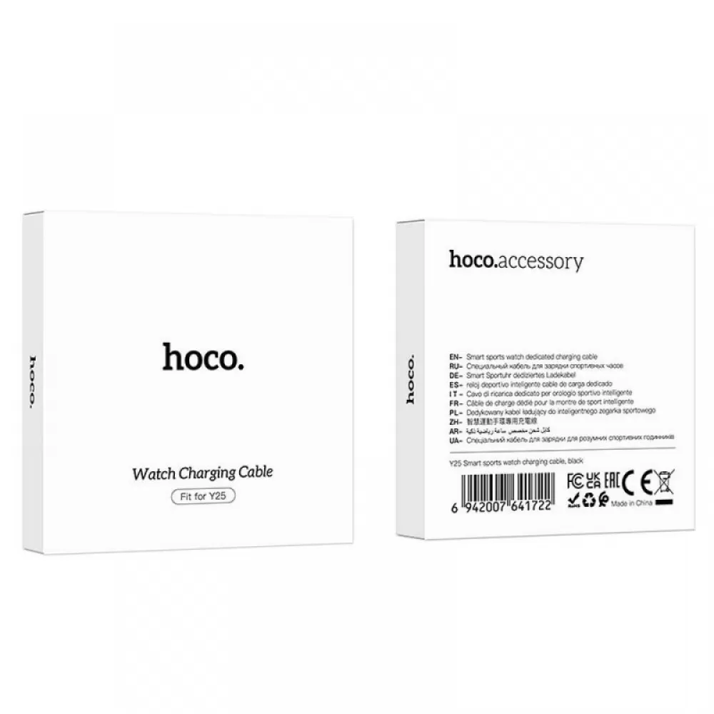 HOCO kabl za punjenje pametnog sata Y25 0.6 m (punjac za sat) crni