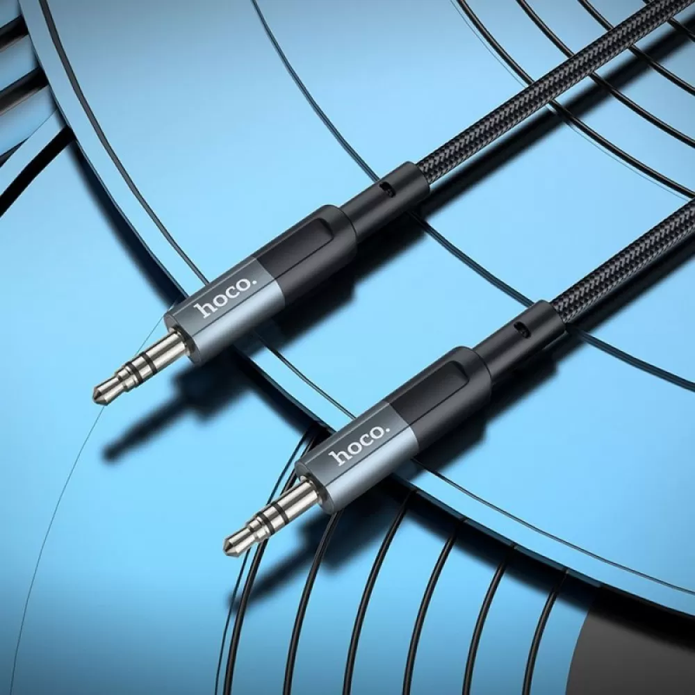 HOCO AUX kabl Jack 3.5 mm (muski) na Jack 3.5 mm (muski) UPA23 1 m sivi