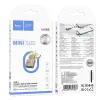 HOCO adapter OTG 2u1 Lightning (muski) / Type C (muski) na USB A (zenski) UA36E zlatni