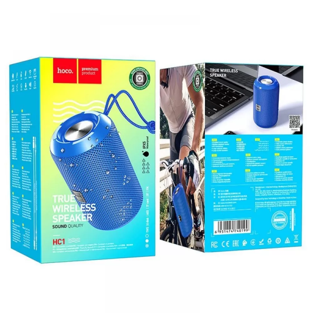 HOCO bluetooth zvucnik HC1 plavi