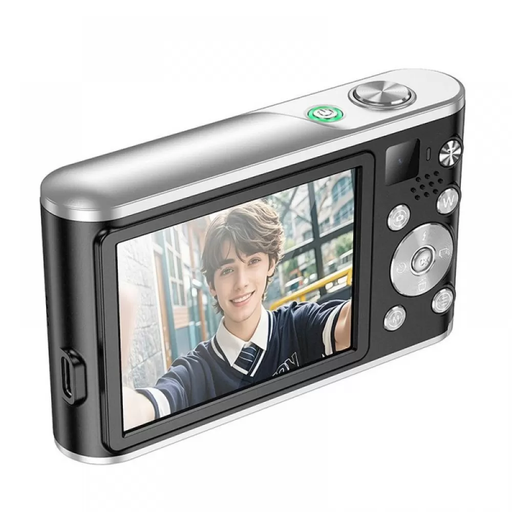 HOCO digitalni fotoaparat sa duplim objektivom 13M piksela DV203 crni