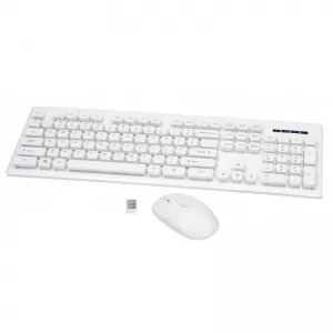 Rebeltec bežični set: tastatura + miš WHITERUN beli