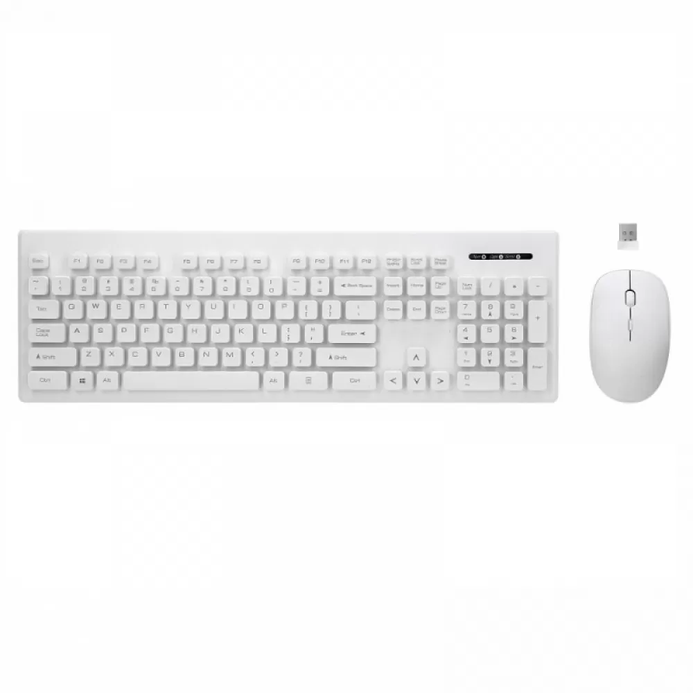 Rebeltec beĹľiÄŤni set: tastatura + miĹˇ WHITERUN beli