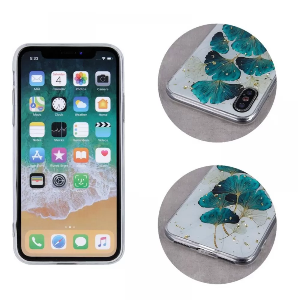 Futrola GOLD GLAM za Samsung Galaxy A16 4G / A16 5G leaves