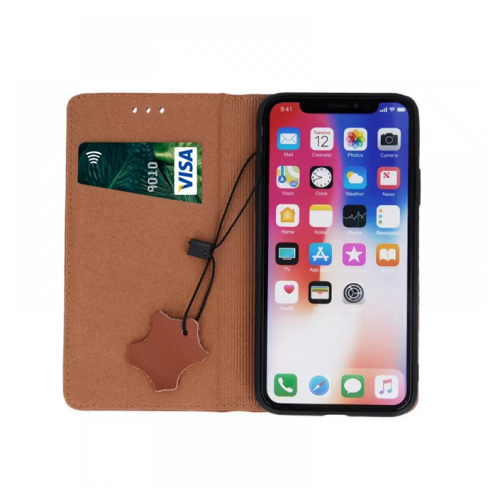 Futrola Genuine Leather Smart Pro za Samsung Galaxy A16 4G / A16 5G braon