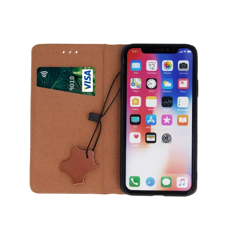 Futrola Genuine Leather Smart Pro za Samsung Galaxy A16 4G / A16 5G braon