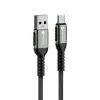 FORCELL kabal (kabl) F-ENERGY C256 USB A na Type C QC3.0 3A 66W Cafule 3 m crni