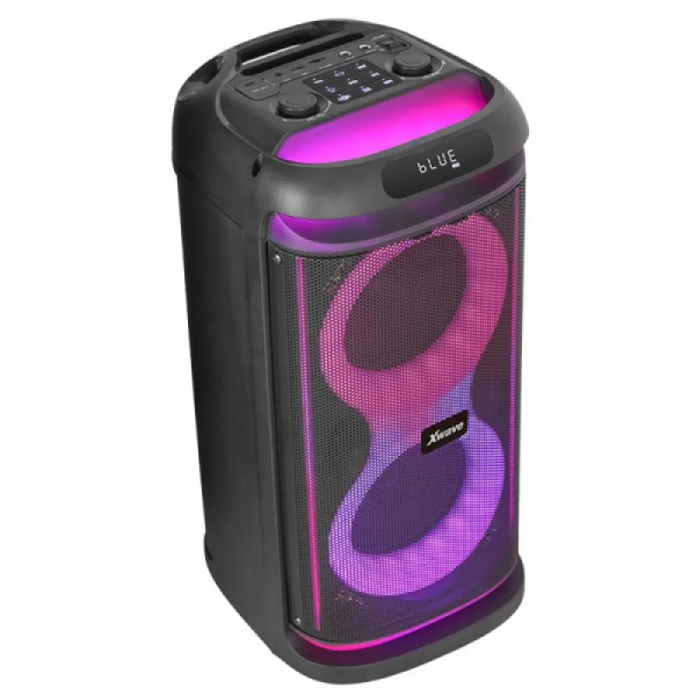 Xwave Party 6022 Bluetooth zvucnik TWS / 40W / FM / USB / TF / AUX / 2 x 6'' / LED color