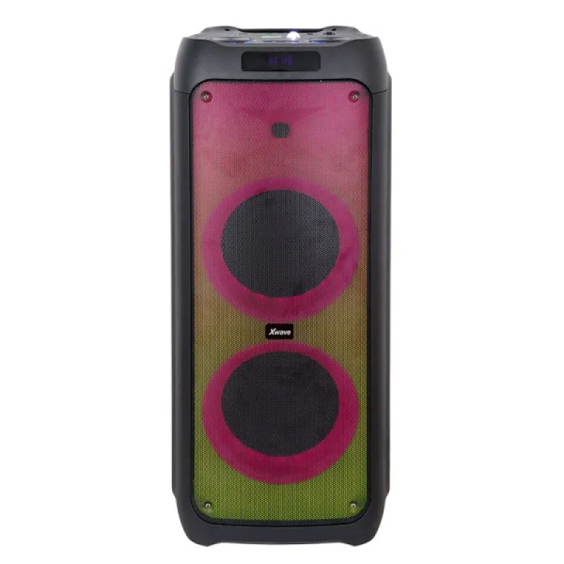 Xwave Party 1024 Bluetooth zvucnik TWS / 100W / FM / USB / TF / AUX / 2 x 10'' / LED color