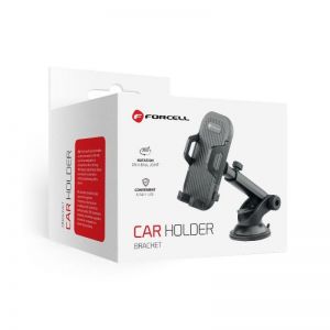 FORCELL F-GRIP Carbon Bracket regular arm auto drzac za vetrobran / tablu crni