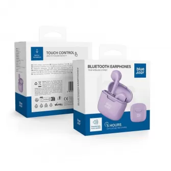 BLUE STAR bezicne slusalice bluetooth TWS FI7 ljubicaste