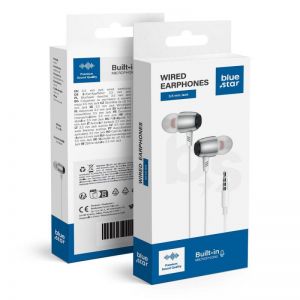 BLUE STAR zicne slusalice Jack 3,5 mm sa mikrofonom M09 1,2 m bele