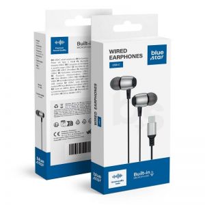 BLUE STAR zicne slusalice Type C (DAC) sa mikrofonom M09C 1,2 m crne