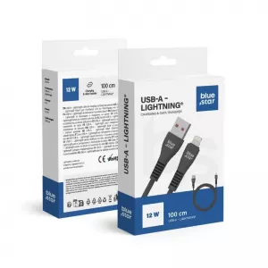 BLUE STAR kabl USB A na Lightning 2A 12W DC99I 1 m crni