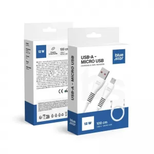 BLUE STAR kabl USB A na Micro USB 2A 12W DC99M 1 m beli
