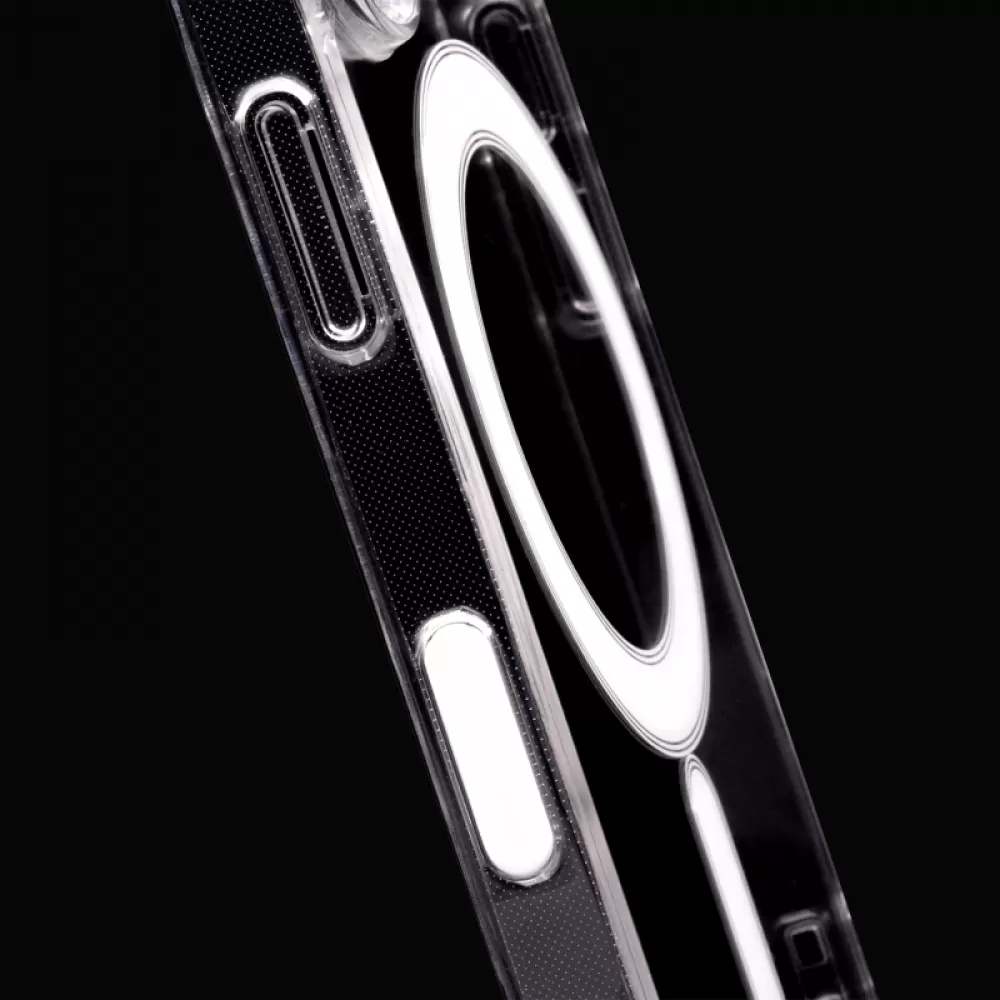 Futrola ANTI SHOCK 1.5 mm MagSafe za iPhone 16 Pro (6.3) providna sa velikim izrezom + dugmad