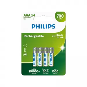 PHILIPS punjiva baterija AAA NiMH 700mAh set od 4 kom