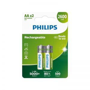 PHILIPS punjiva baterija AA NiMH 2600mAh set od 2 kom
