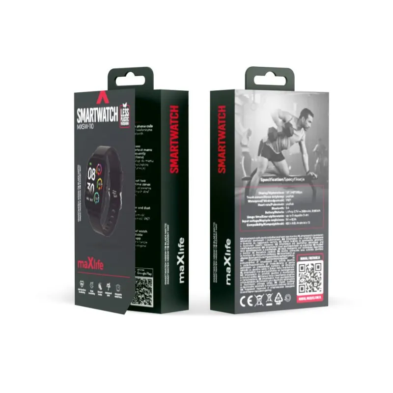 Maxlife pametni sat MXSW-110 mat crni