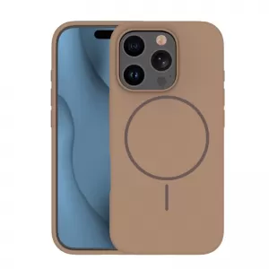 Futrola Silicone Thin Mag za iPhone 16 Pro (6.3) braon