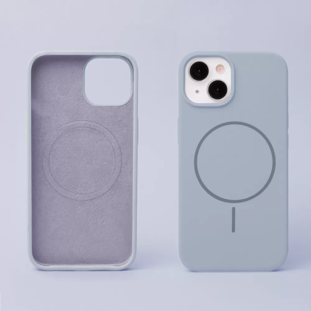 Futrola Silicone Thin Mag za iPhone 16 Plus (6.7) svetlo plava