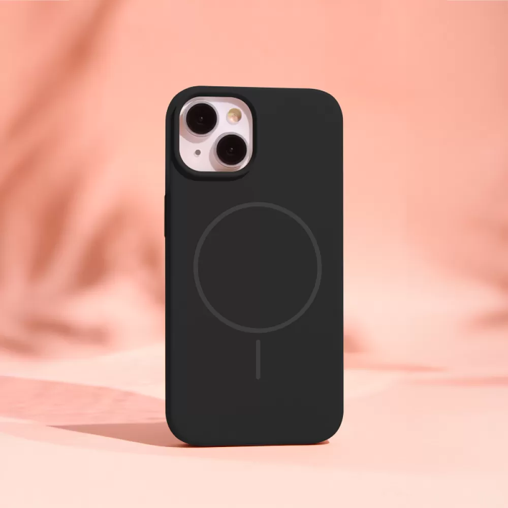 Futrola Silicone Thin Mag za iPhone 16 Plus (6.7) crna