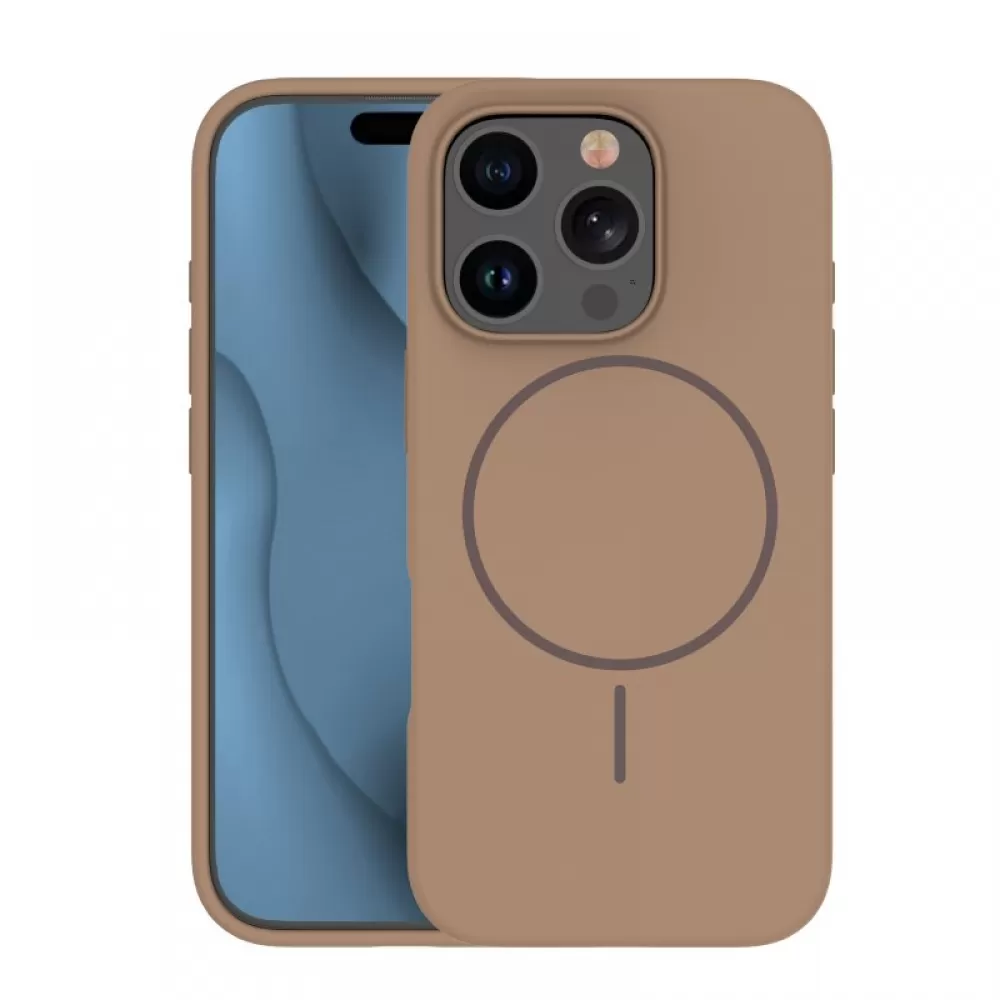 Futrola Silicone Thin Mag za iPhone 16 Plus (6.7) braon
