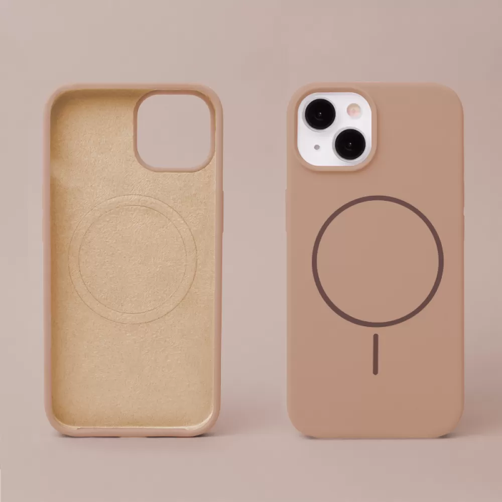 Futrola Silicone Thin Mag za iPhone 16 Plus (6.7) braon