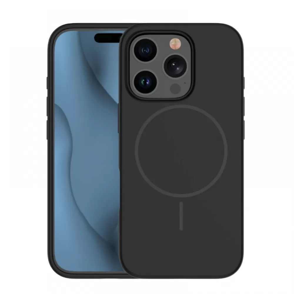 Futrola Silicone Thin Mag za iPhone 16 (6.1) crna
