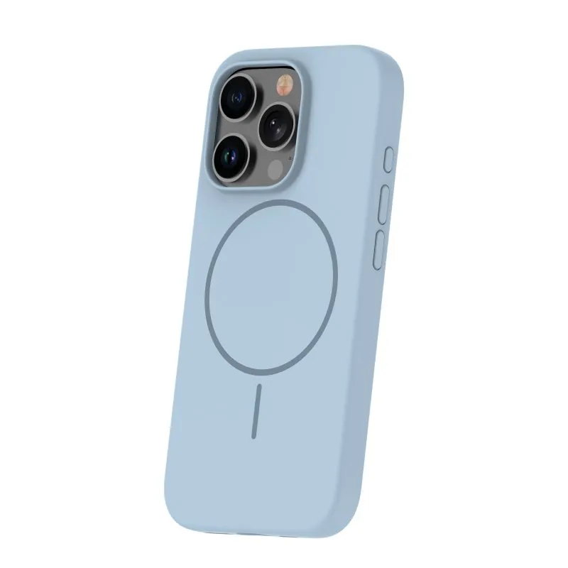 Futrola Silicone Thin Mag za iPhone 15 Pro Max (6.7) svetlo plava