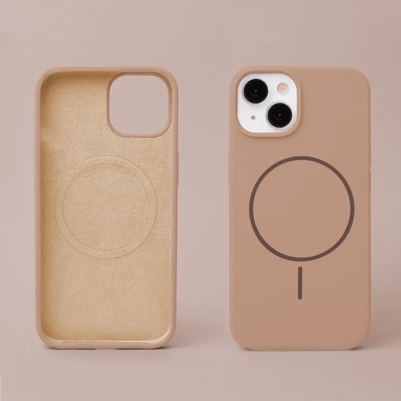 Futrola Silicone Thin Mag za iPhone 15 (6.1) braon