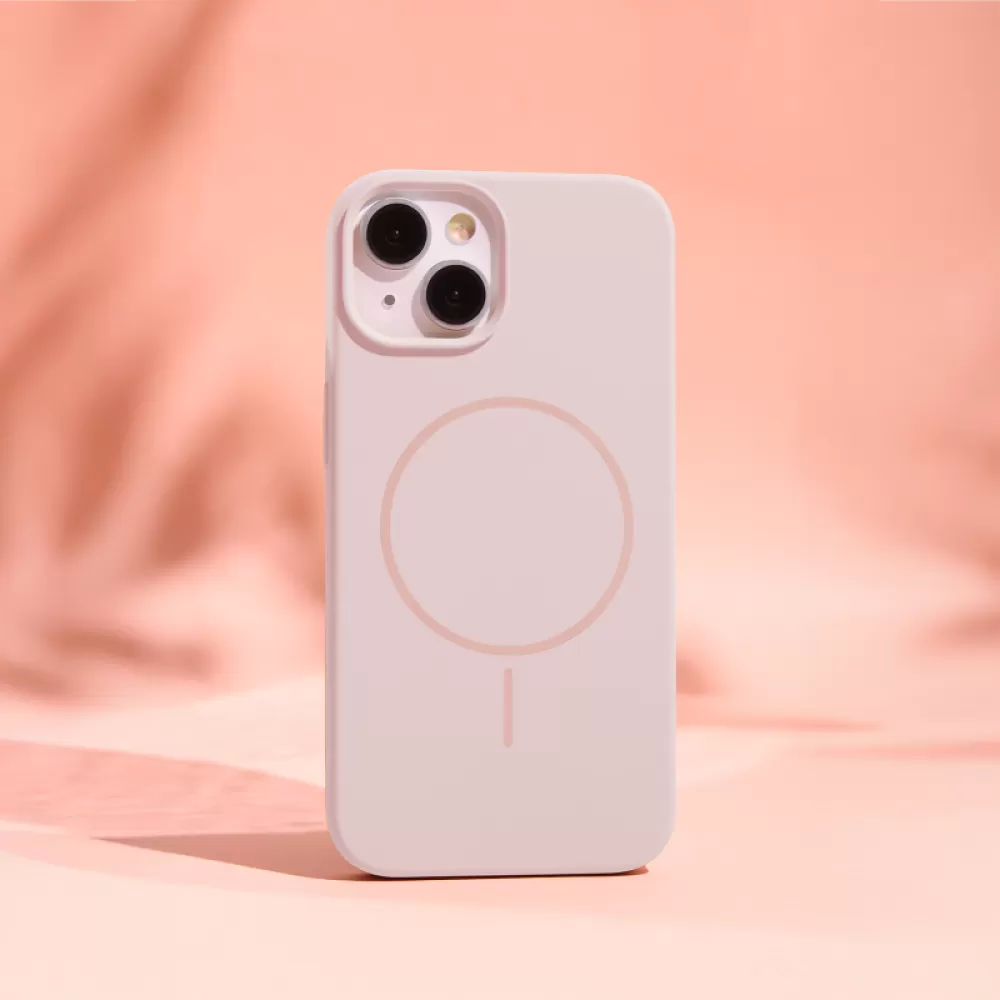 Futrola Silicone Thin Mag za iPhone 15 Pro (6.1) svetlo roze